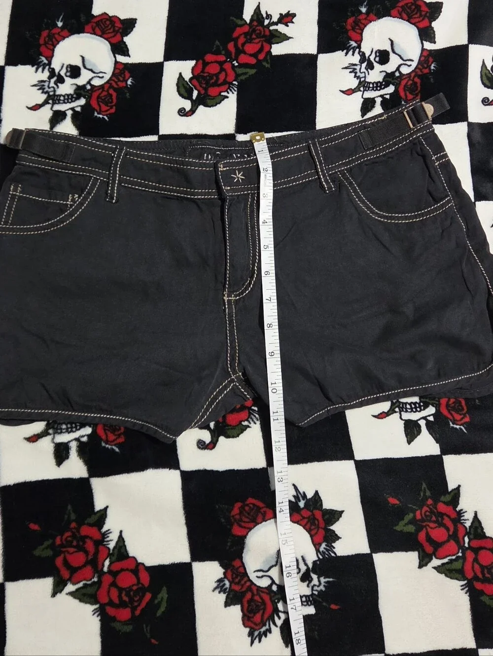 Da-Nang Black Silk-Blend Shorts